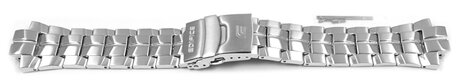 Casio Correa para reloj para Casio Edifice para EF-554D-1 , EF-554D-7, acero inoxidable