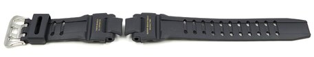 Correa para reloj Casio de resina negra para GA-1100GB-1A, GA-1100GB