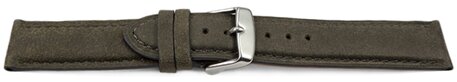 Correa de reloj de cuero muy suave acolchada aspecto retro Piedra 14mm - 24mm