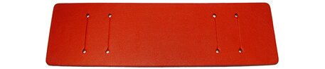Base para correas de reloj - cuero genuino - rojo - (mx. 14mm)