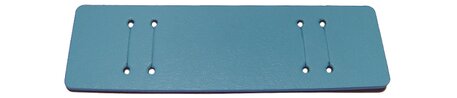 Base para correas de reloj - cuero genuino - azul claro - (mx. 14mm)