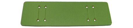 Base para correas de reloj - cuero genuino - verde - (mx. 14mm)