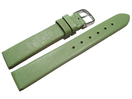 Correa reloj - Cuero autntico - Modelo Business-verde- 8-22 mm 22mm Dorado