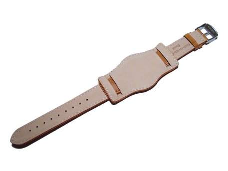 Correa reloj - Piel de ternera - FEDERACIN - marrn 18mm Acero