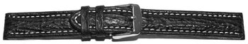 Correa reloj - tiburón - color negro 24mm Acero