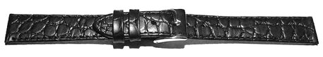 Correa reloj - Cuero autntico - Modelo Safari - negro 18mm Acero