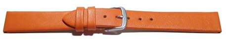 Correa reloj-Cuero autntico-Modelo Business-naranja- 8-22 mm 18mm Dorado