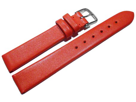 Correa reloj - Cuero autntico - Modelo Business - rojo- 8-22 mm 10mm Acero