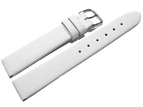 Correa reloj-Cuero autntico-Modelo Business-blanco- 8-22 mm 10mm Acero