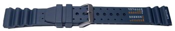 Uhrenarmband Silikon Sport blau 18mm Stahl