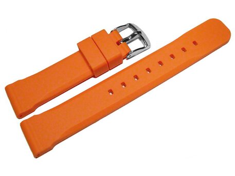 Correa reloj - Silicona - extra fuerte - naranja 20mm