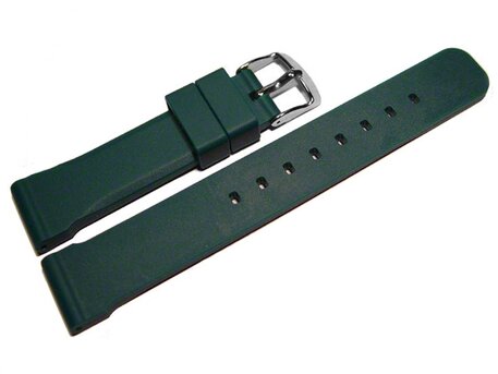 Correa reloj - Silicona - extra fuerte - verde 20mm