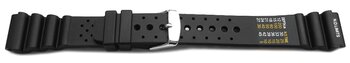 Correa reloj - Silicona maciza - Hebilla - negro 18mm Acero