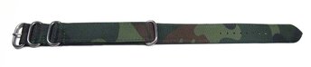 Uhrenarmband - Nylon - Nato - Tarnfarbe - Camouflage 18mm