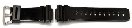 Correa para reloj Casio para DW-5600CS, resina, negra brillante
