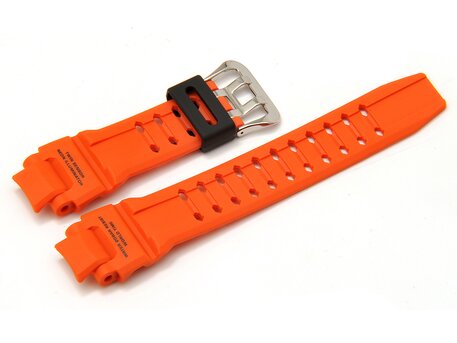 Casio Correa para reloj para GA-1000, GA-1000-4AER, resina naranja