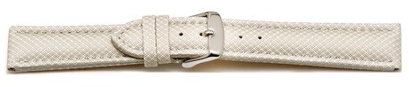 Correa para reloj - acolchada - material HighTech - aspecto textil - blanco