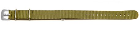Correa para reloj - NATO - material HighTech - aspecto textil - verde 18mm