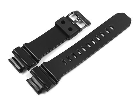 Casio Correa para reloj para GD-X6900-1, resina, negra con cierre de acero negro