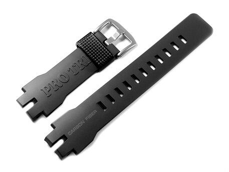 Correa para reloj Casio negra de resina con fibra de carbono para PRW-6000Y-1A, PRW-6000Y