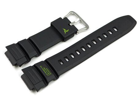 Casio correa para reloj negra con escrituras verdes para STB-1000-1, STB-1000