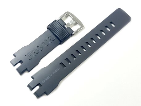 Correa para reloj Casio gris oscuro de resina con fibra de carbono para PRW-6100Y-1A, PRW-6100Y