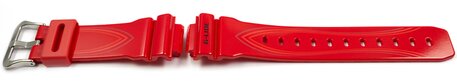 Correa Casio para GLX-5600-4 GLX-5600 de resina roja superficie brillante