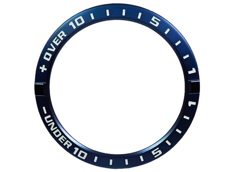 Bisel Casio anillo de acero azul para GWN-Q1000 GWN-Q1000-1A GWN-Q1000-7A
