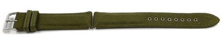 Correa Casio verde de tela y de cuero para WVA-M630B-3A WVA-M630B