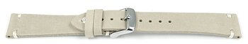 Schnellwechsel Uhrenarmband beige Leder Modell Fresh 18mm...