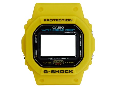Caja de repuesto Casio amarilla para DW-5600REC-9 center case recambio original
