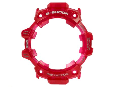 Bisel Casio G-Squad rojo transparente GBD-100SM-1A7 de resina