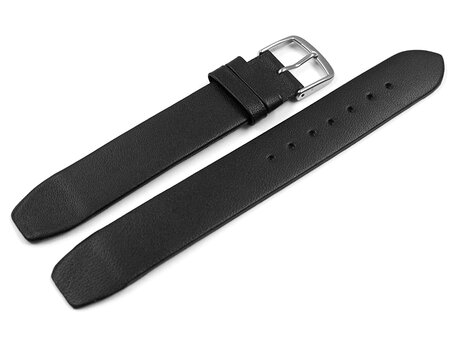 Correa de reloj para barras fijas - grabado croco - negro - 8-20 mm 6mm Acero