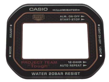 Cristal de repuesto Casio G-Shock para reloj DW-5030C-1 Cristal de recambio