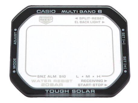 Cristal de recambio para reloj Casio G-Shock GW-M5610BW-7