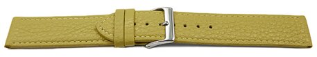 Uhrenarmband weiches Leder genarbt limette 12mm 14mm 16mm 18mm 20mm 22mm