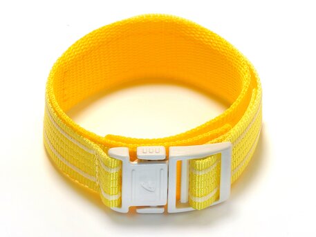 Velcro-correa para reloj Casio para Baby-G BG-1003AN-9,BG-341,etc, Textil, amarillo