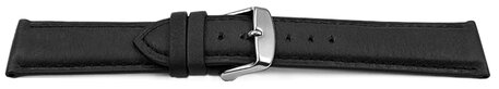 Correa de reloj de cuero muy suave acolchada de aspecto retro 14mm Acero
