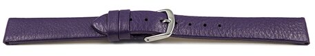 Correa de reloj de cuero Business púrpura 8-22 mm