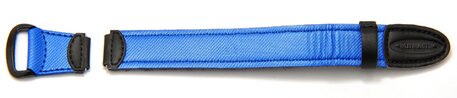 Klett-Correa para reloj Casio para LW-200, LW-200V,Textil/Cuero, azul
