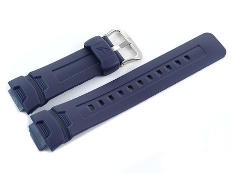 Correa para reloj Casio para G-7500, G-7500G, G-7510, resina, azul oscuro
