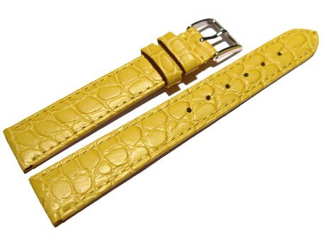 reloj-Cuero auténtico-Modelo Safari-marrón-amarillo
