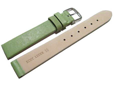 Correa reloj - Cuero autntico - Modelo Business-verde- 8-22 mm