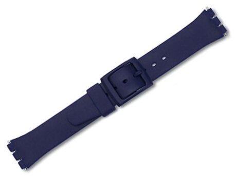 Correa reloj de silicona - para Swatch - 17 mm - azul