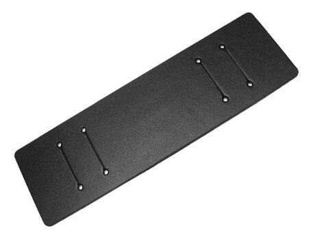 Base para correas de reloj - cuero genuino - negro - (máx. 22mm)