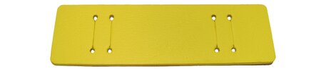 Base para correas de reloj - cuero genuino - amarillo - (máx. 22mm)
